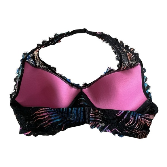 💜 Victoria’s Secret PINK Lace Halter Bralette – Size M - Picture 2 of 4